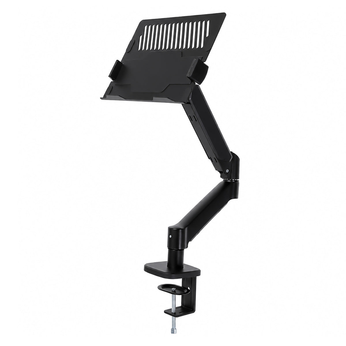 Levede Single Monitor Arm Tray Laptop Stand Adjustable Gas Desk Mount Black