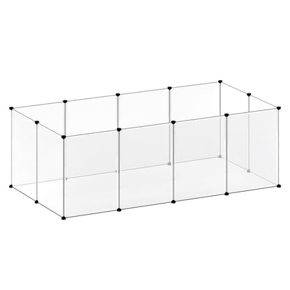Small Animal Playpen DIY Plastic Pet Fence for Rabbit Hamster Puppy Guinea Run