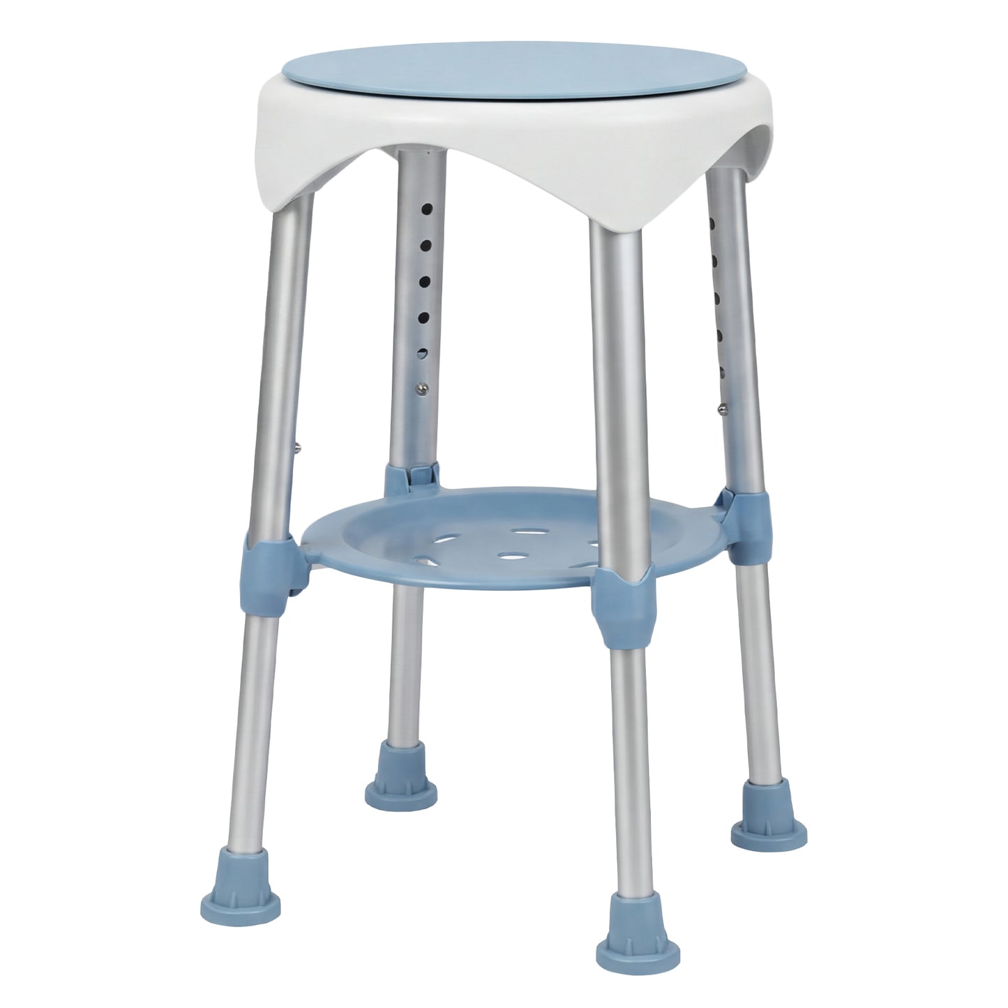 Levede Shower Chair Swivel 6-Level Adjustable Height Shower Bath Stool Seat
