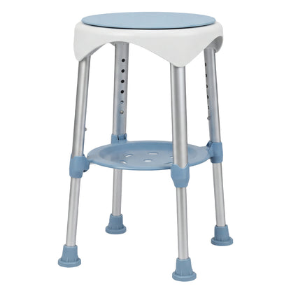 Levede Shower Chair Swivel 6-Level Adjustable Height Shower Bath Stool Seat