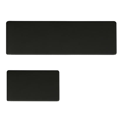 Marlow Kitchen Mat 2PCS Non Slip Woven Rubber Floor Mat Absorbent Runner BLack