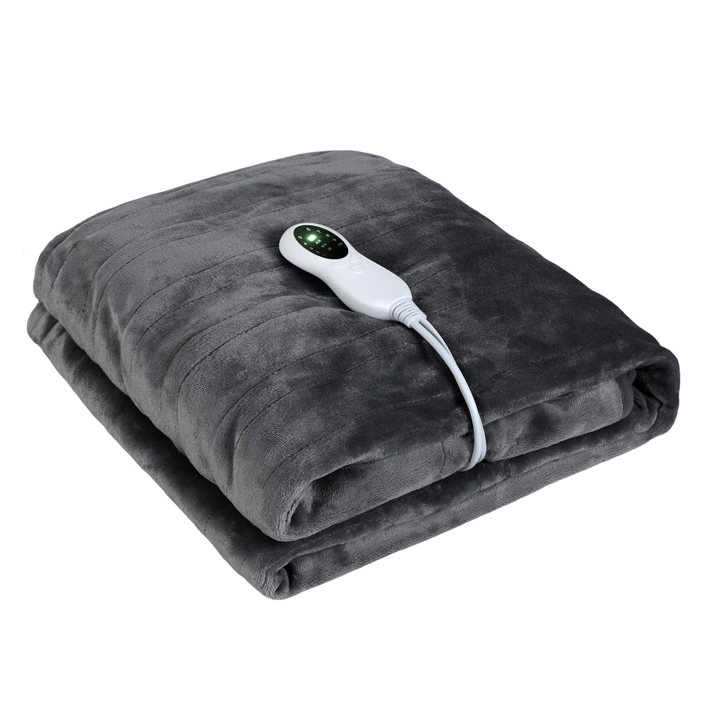 Lavio Electric Heated Throw Over Blanket Washable Warm Flannel Fleece Sherpa