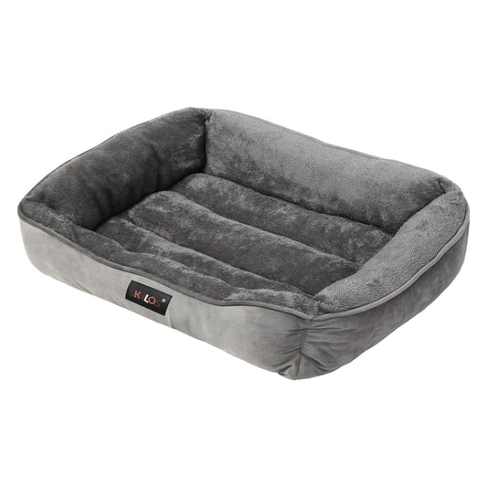 Skylos Orthopedic Dog Bed Large Soft Arctic Velvet Pet Bed Mattress Anti-Slip XL