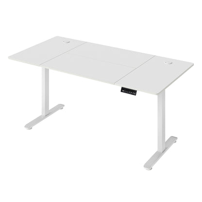 Levede Electric Standing Desk  Adjustable Height Workstation Metal Frame White