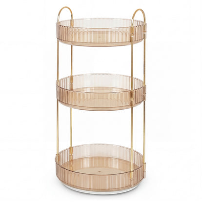 ilus Makeup Organiser 3-Tier Cosmetic Storage Modern Beauty Box Space Saving