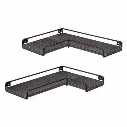 Levede Wall Shelves Floating 2pc Kitchen Corner Shelf Unit Home Sotrage Decor