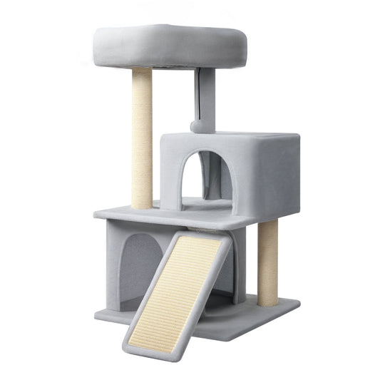 Skylos Cat Tree Activity Center Scratching Post with Condo Perch Bed Hammock
