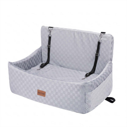 Skylos Large Dog Car Seat Booster Dual-Sided Plush Cool Bed Washable