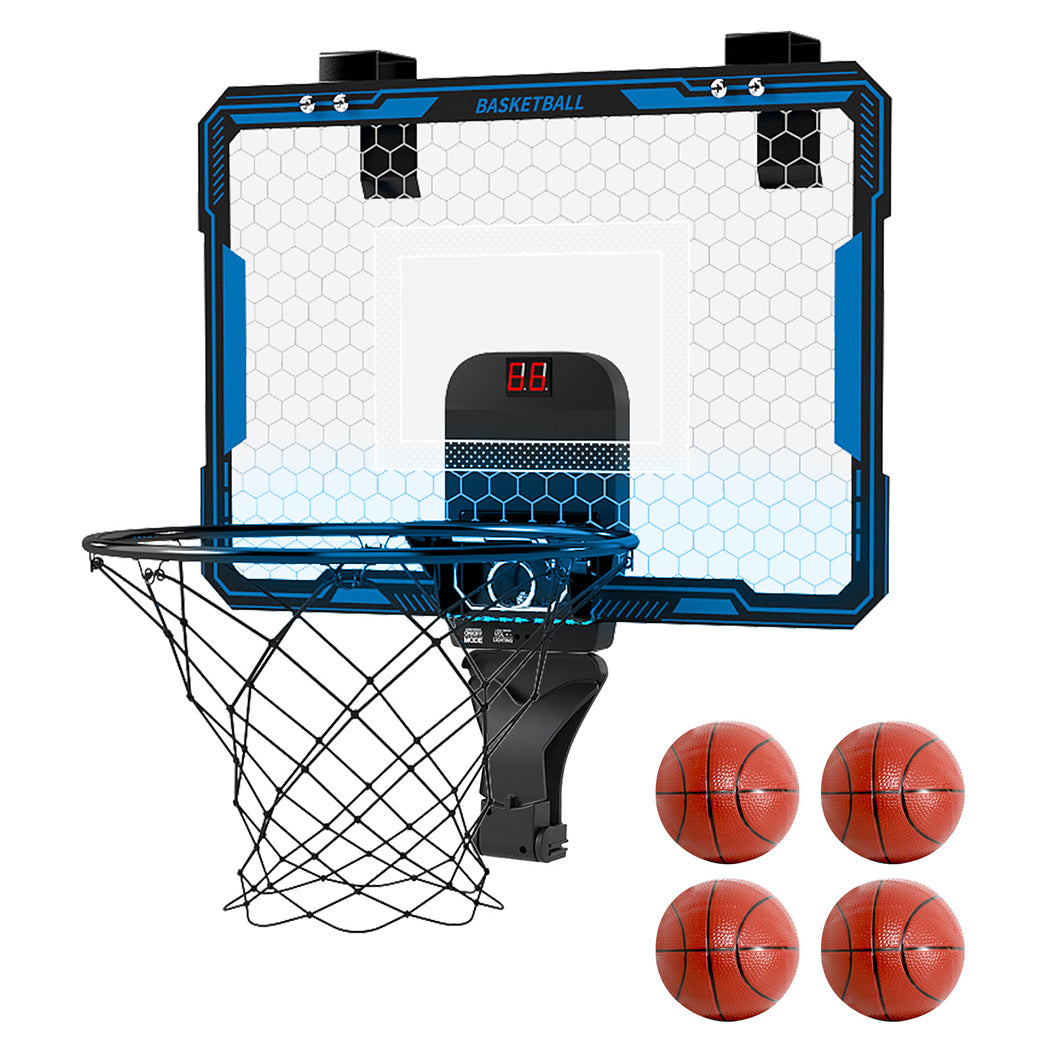 Dekko Mini Basketball Hoop Over Door Indoor Kids Sport Backboard Auto Scoring