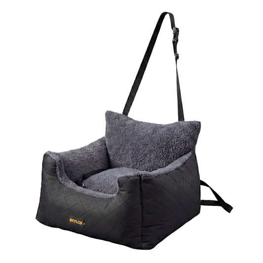 Skylos Dog Car Seat Travel Bed Carrier Pet Booster Seat Basket Portable Puppy
