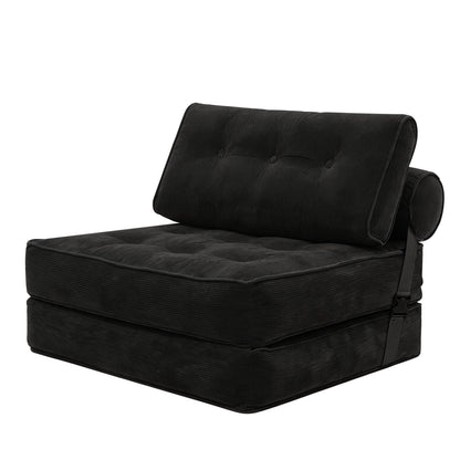 Levede Sofa Bed Convertible Foldable Floor Mattress with Head Lumbar Pillow