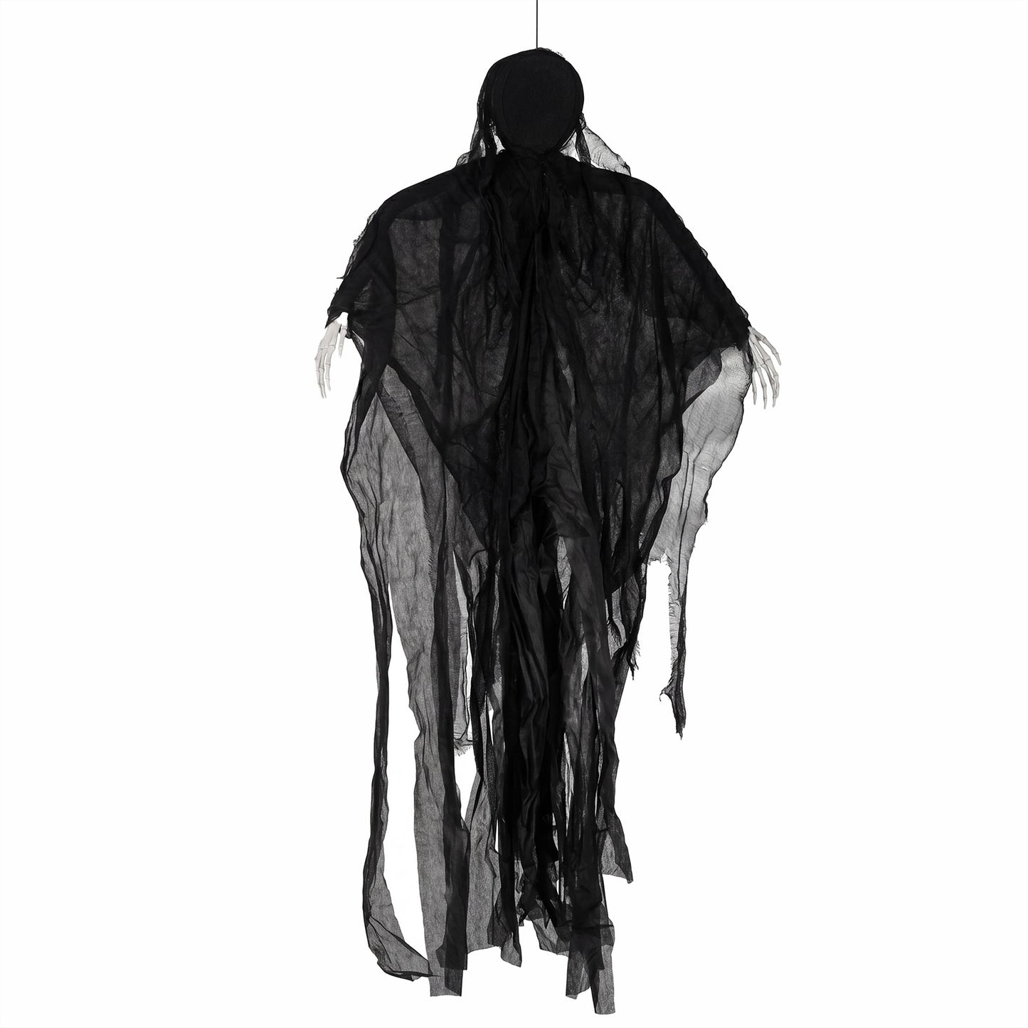 Yezi Halloween Decorations Grim Reaper 130cm Black Polyester Foam