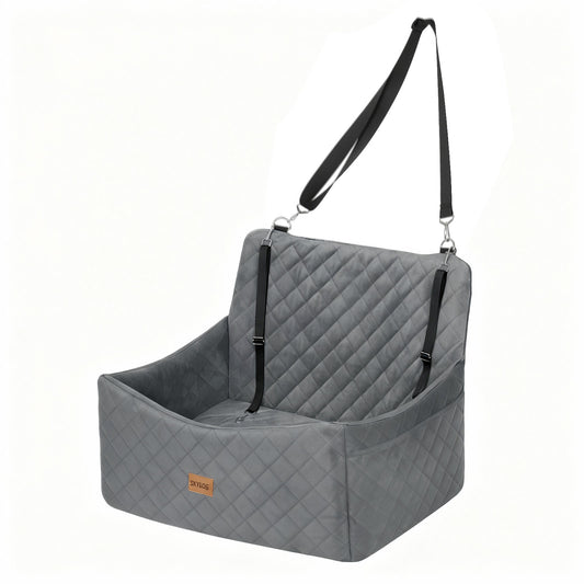 Skylos Large Dog Booster Car Seat Travel Carrier Bed Basket for 2 Small Pets