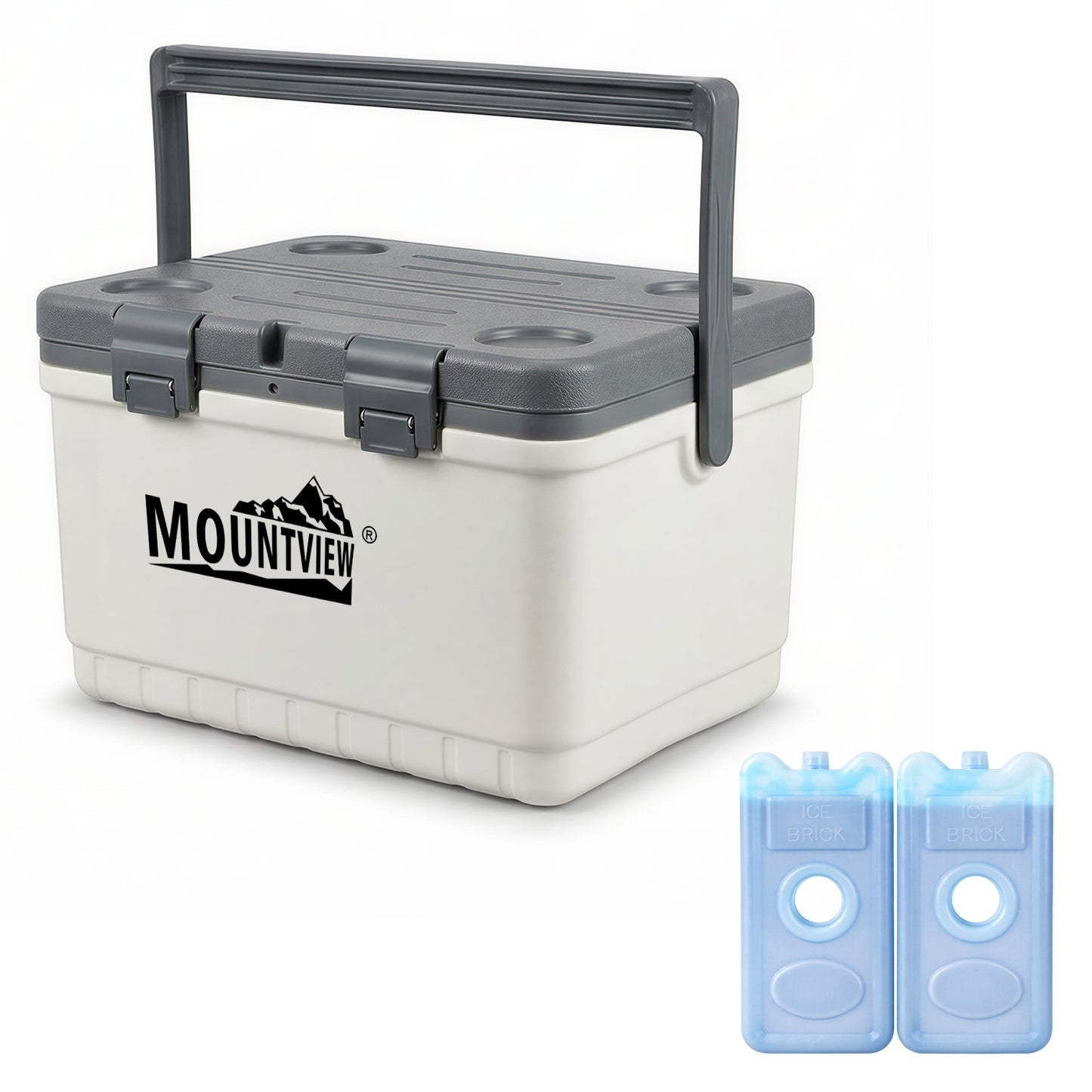 Mountview Cool Box White Portable Large Cooler Ice Food Camping Beach Picnic