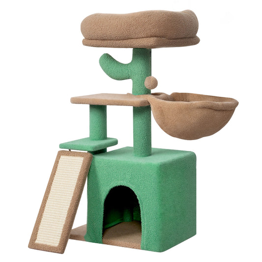 Skylos Compact Cat Tree 80CM Multi-Level Activity Centre Condo for Small Spaces