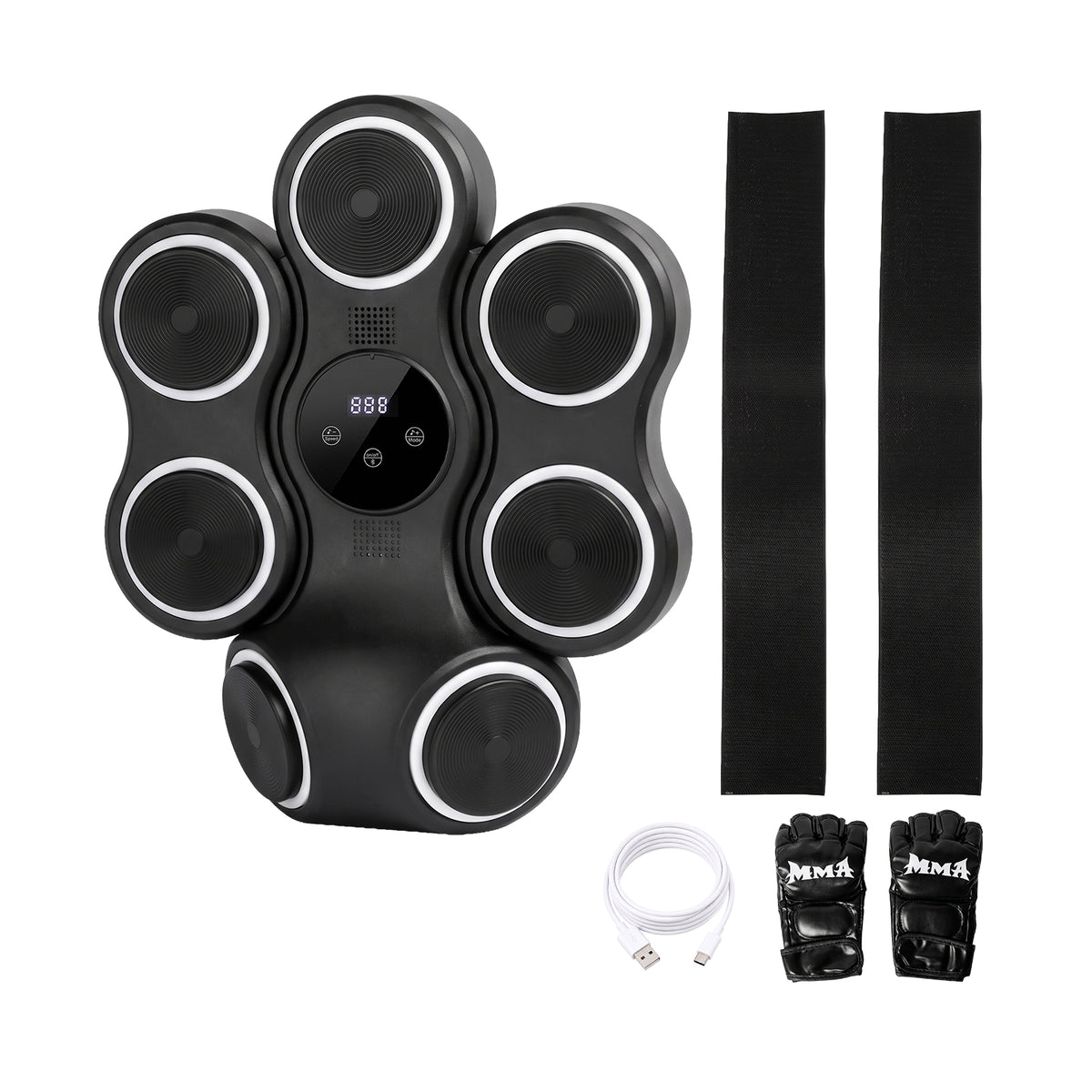 Centra Music Boxing Machine 11 Modes 9 Speeds LED Scoring for Home Gym Black