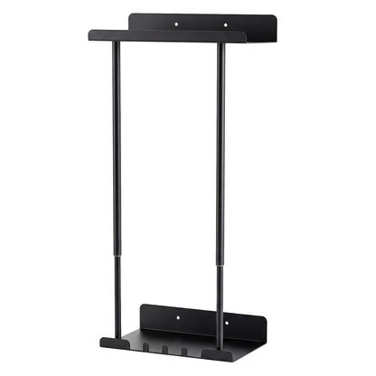 Levede Towel Rack Adjustable No Drilling Towel Holder Storage Wall Mounted Black