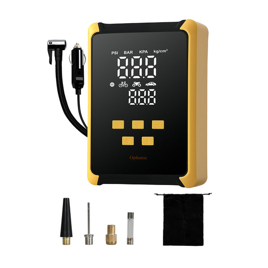 Manan Car Tyre Inflator Electric Air Compressor Pump 12V 150PSI with LED Light
