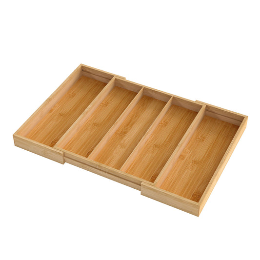 Toque Cutlery Tray Kitchen Drawer Organiser Extendable Bamboo Utensils Storage