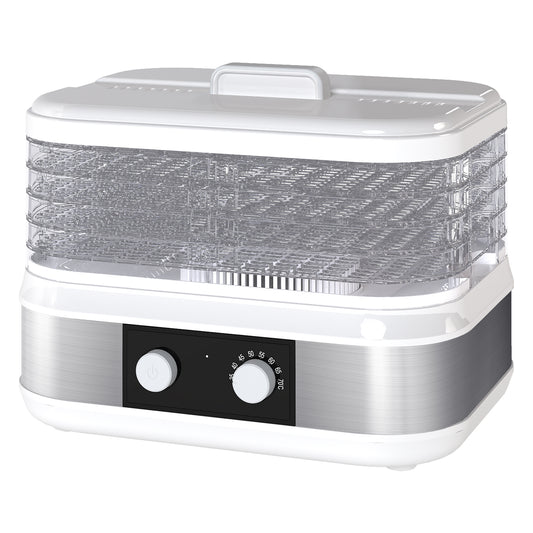 Spector 5 Tray Stainless Steel Food Dehydrator Jerky Fruit Vegetable Dryer White