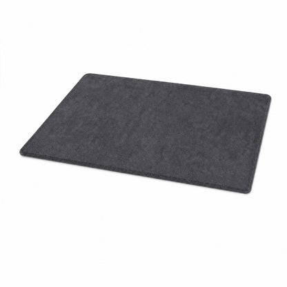 Marlow Rugs Living Room Faux Wool Carpet Rebound Foam Non Slip Washable Grey