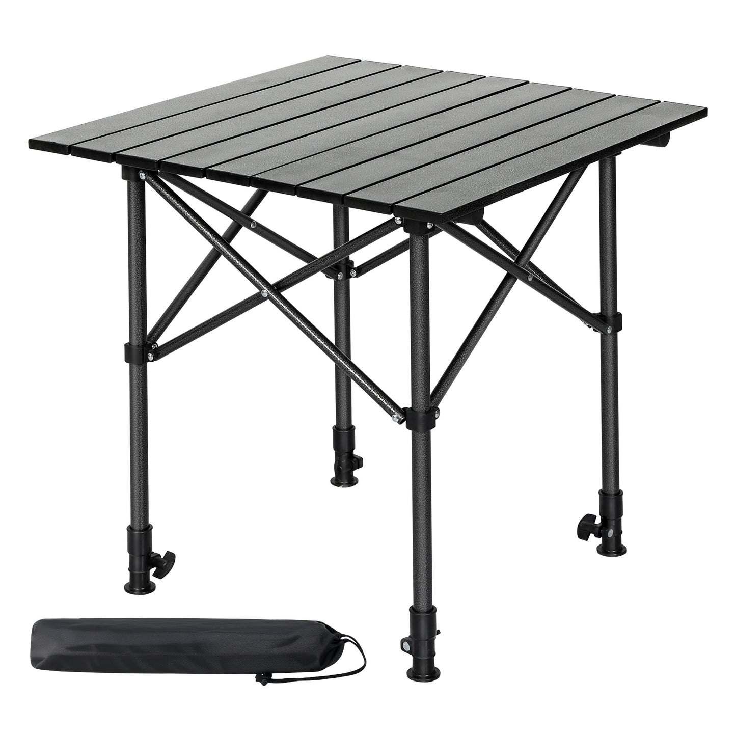 Levede Folding Camping Table Adjustable Height Aluminium Portable Picnic Desk