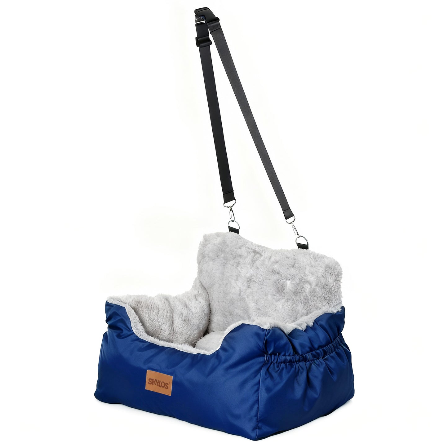 Skylos Small Dog Booster Car Seat Dog Washable Pet Travel Bed With Leash Storage