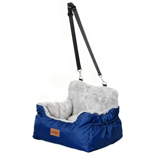 Skylos Small Dog Booster Car Seat Dog Washable Pet Travel Bed With Leash Storage