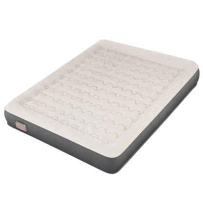 Lavio Inflatable Mattress TPU Airbed Rechargeable Pump Double Camp Bed Grey