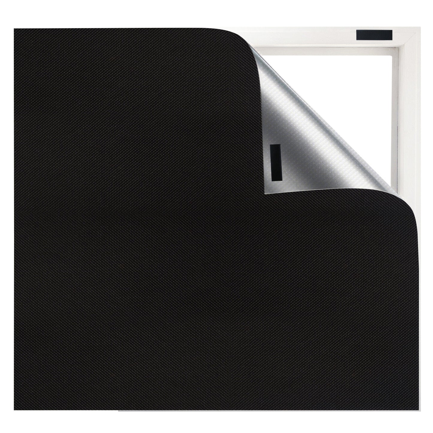Marlow 2PC Blackout Blinds Stick On 100% Blockout Curtain for Window Shades Film
