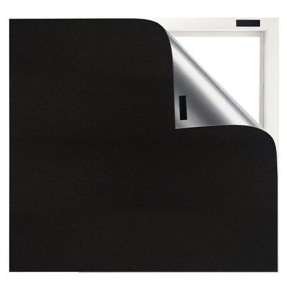 Marlow 2PC Blackout Blinds Stick On 100% Blockout Curtain for Window Shades Film