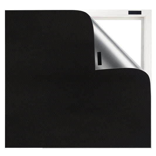 Marlow 2PC Blackout Blinds Stick On 100% Blockout Curtain for Window Shades Film