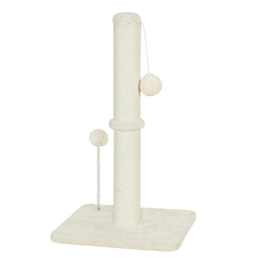 Skylos Cat Scratching Post 54cm Strong Natural Sisal Heavy Duty Scratcher Ball