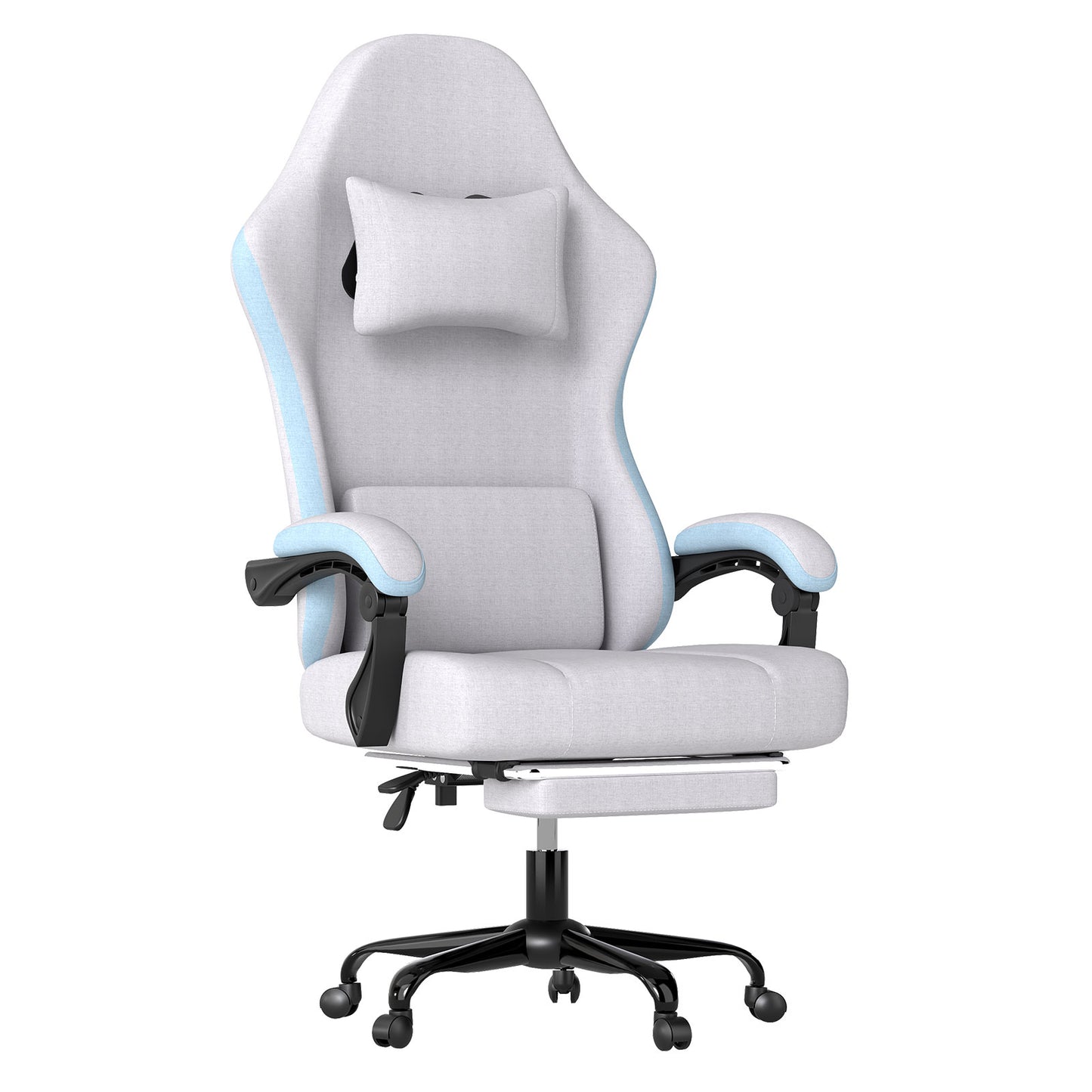 Levede Gaming Chair Office Recliner Spring Padding Adjustable Swivel Footrest