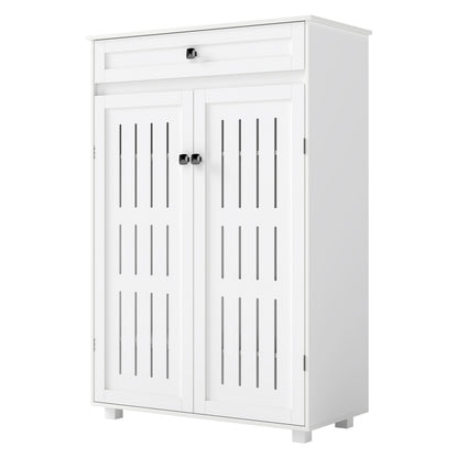 Levede Shoe Cabinet 5-Tier Door Entryway Storage Rack Organizer Cupboard White