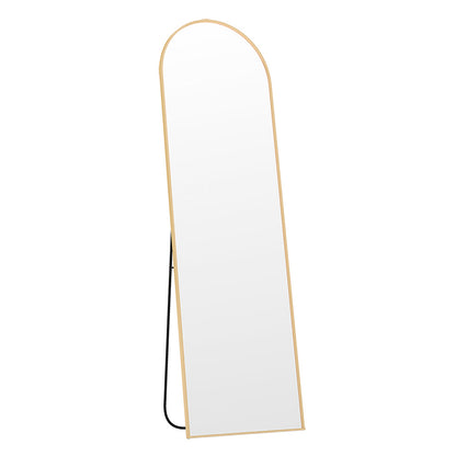 Levede 165cm Full Length Free Standing Floor Mirror Arched Decor Golden Frame