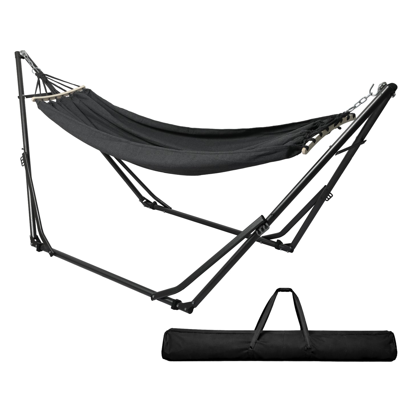 Mountview Foldable Hammock Chair Bed Hanging with Stand Outdoor Camping 200KG