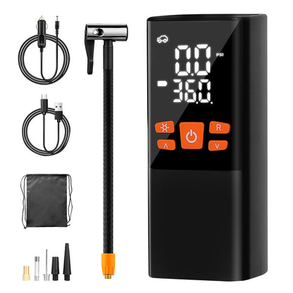 Manan Car Tyre Inflator 150PSI 12V Digital Air Compressor Pump Portable LED