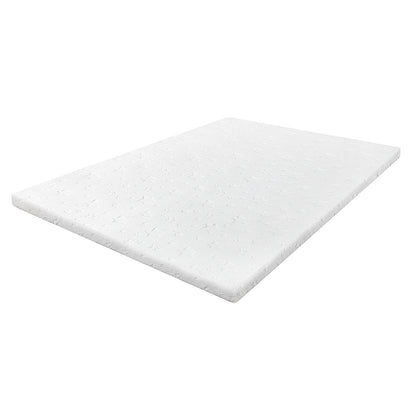 Lavio King Mattress Topper Memory Foam 5cm Bamboo Charcoal Washable Non Slip