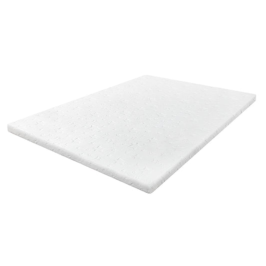 Lavio King Mattress Topper Memory Foam 5cm Bamboo Charcoal Washable Non Slip