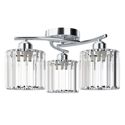 Emitto Crystal Ceiling Light Semi Flush Mount Chandelier Modern Hallway Lamp