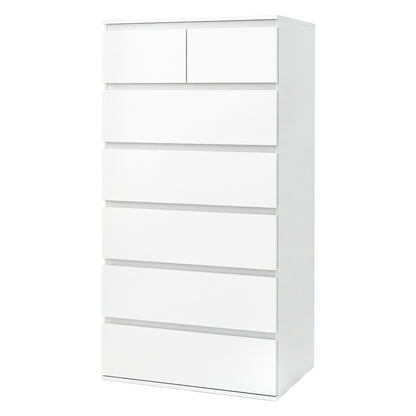 Levede Tall Chest of Drawers White Storage Cabinet for Bedroom Hallway Home
