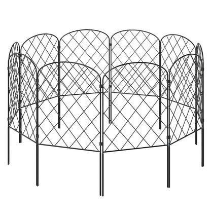 Levede 10 Pack Animal Barrier Metal Decorative Garden Fence Pet Border Outdoor
