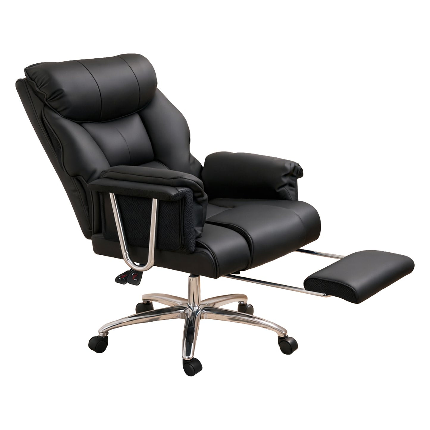 Executive Office Chair Heavy Duty Wide Spring Cushion Recliner Footrest 150kg