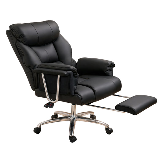 Executive Office Chair Heavy Duty Wide Spring Cushion Recliner Footrest 150kg