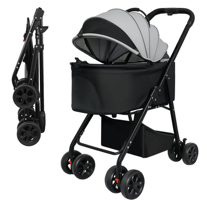 Skylos Pet Stroller Dog Cat Puppy Pram Pushchair Travel Cart Buggy Carrier