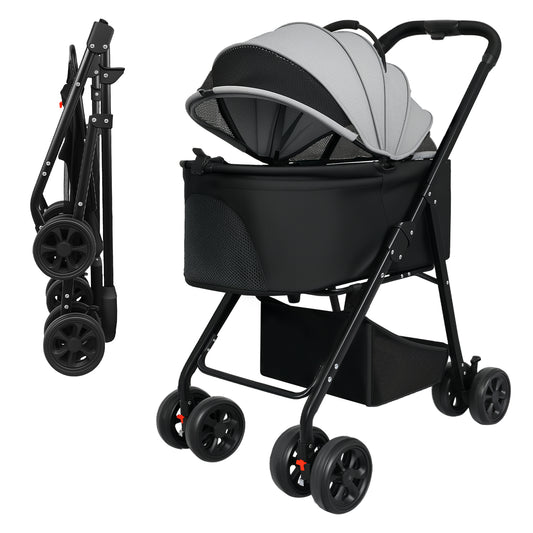 Skylos Pet Stroller Dog Cat Puppy Pram Pushchair Travel Cart Buggy Carrier