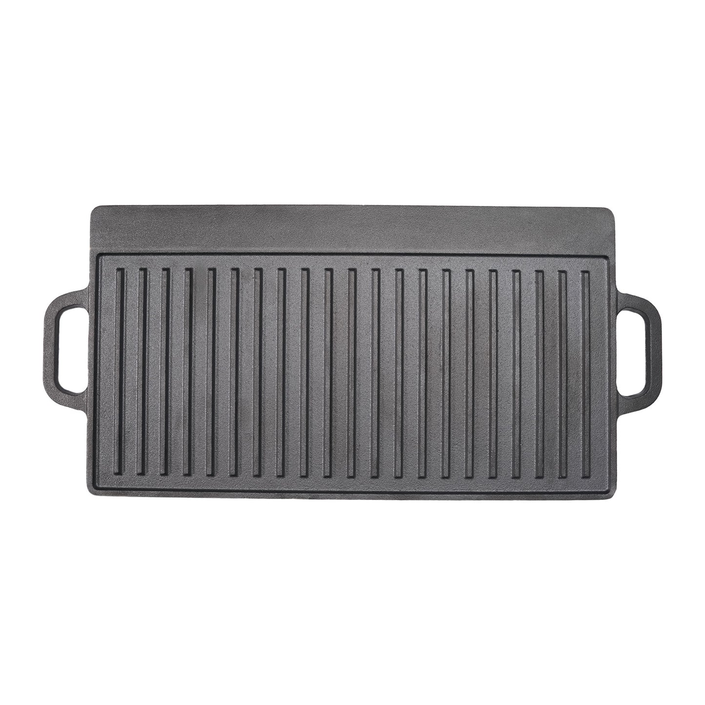 Toque Reversible Cast Iron Griddle Plate Non-Stick Grill Skillet Pan 49.5cm BBQ