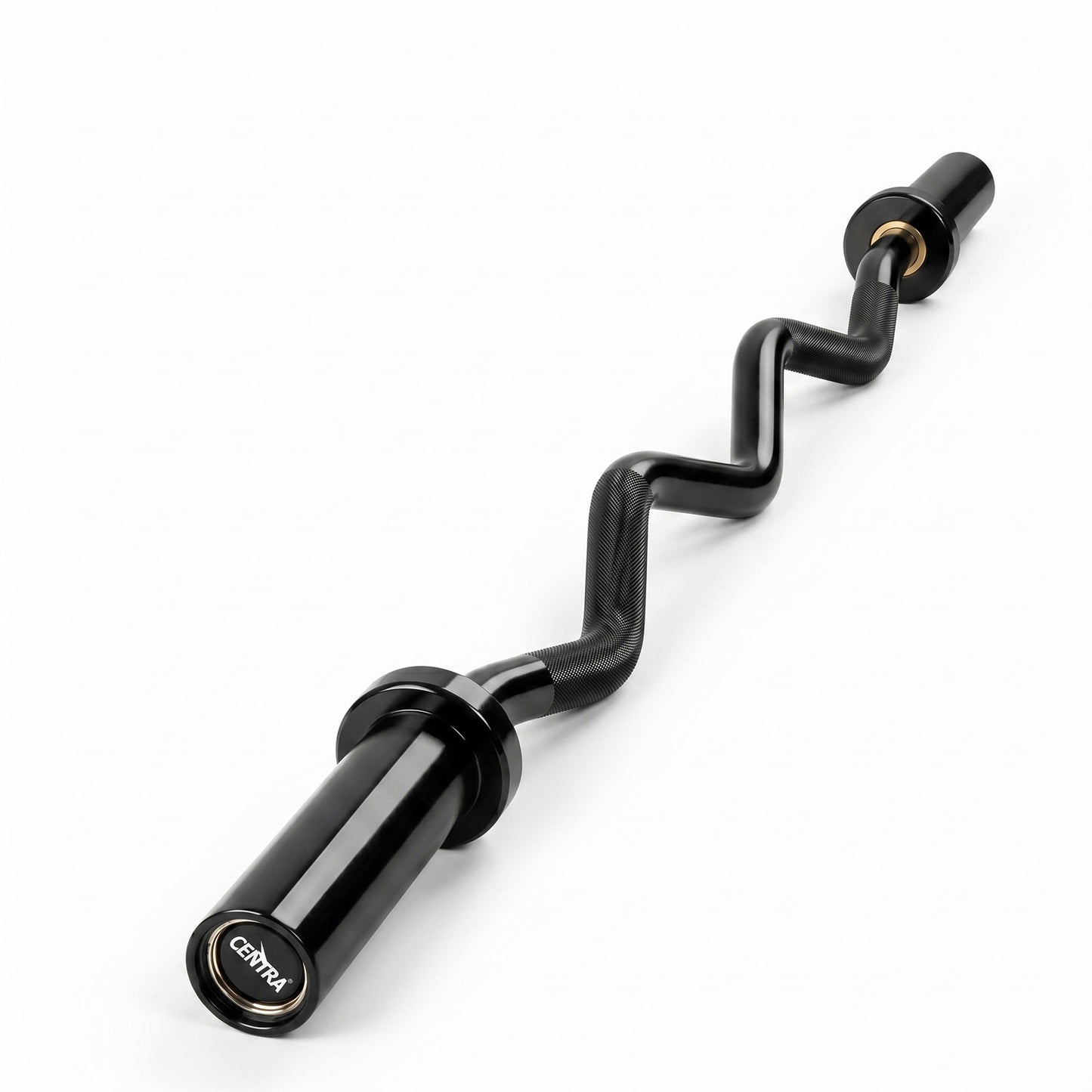 Centra EZ Arm Curl Bar Weight Lifting 4ft Olympic Barbell for 2'' Weight Plates
