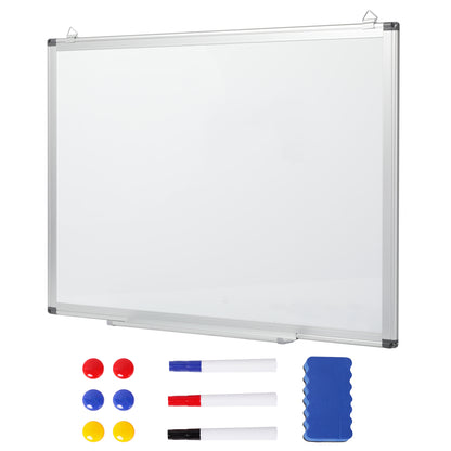 Levede Magnetic Whiteboard Adjustable Wall Mounted Dry Erase Office White